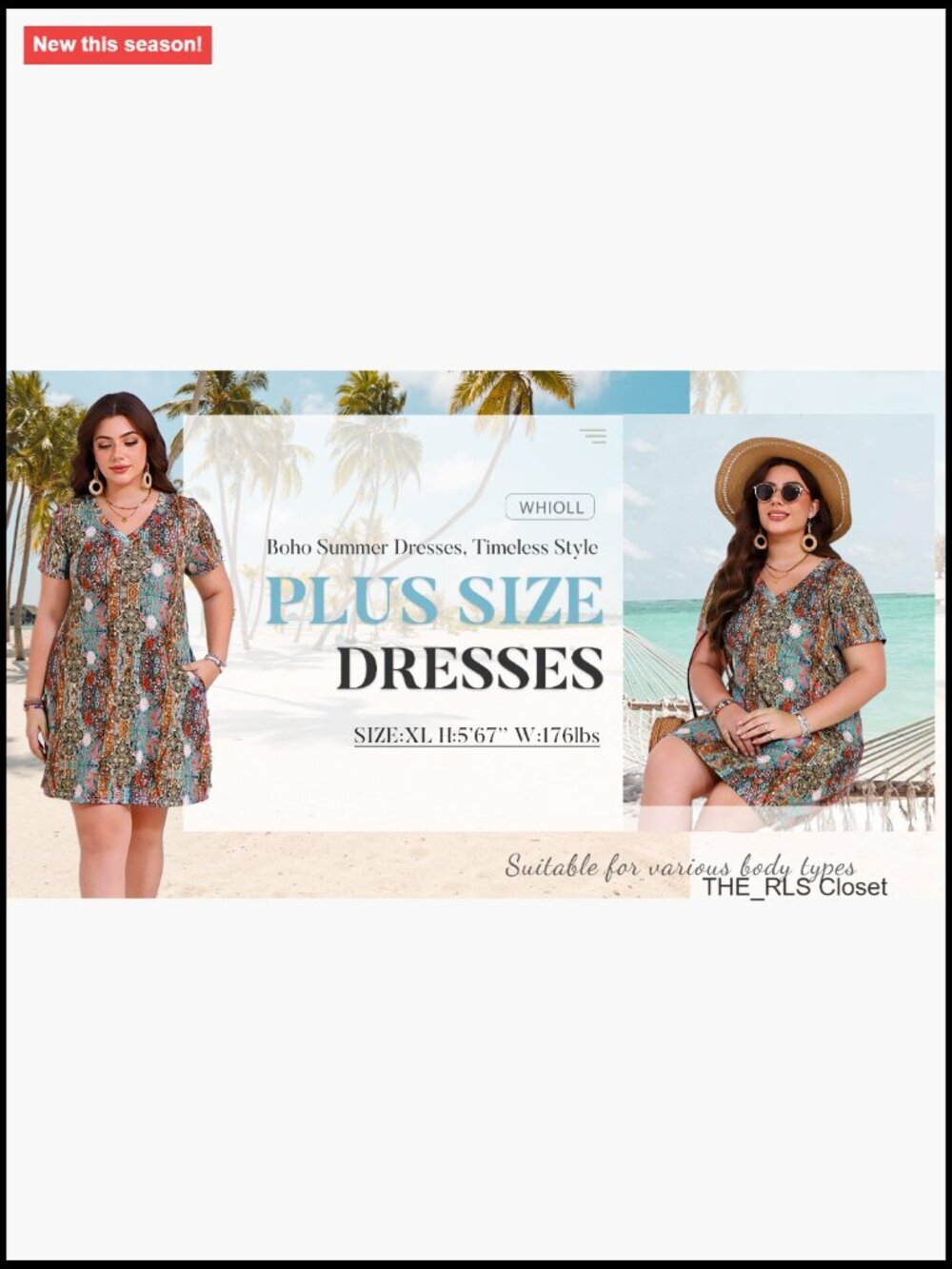 Casual Loose T-Shirt Dress with Pockets for Summer Beach Vacation - Picture 6 of 7